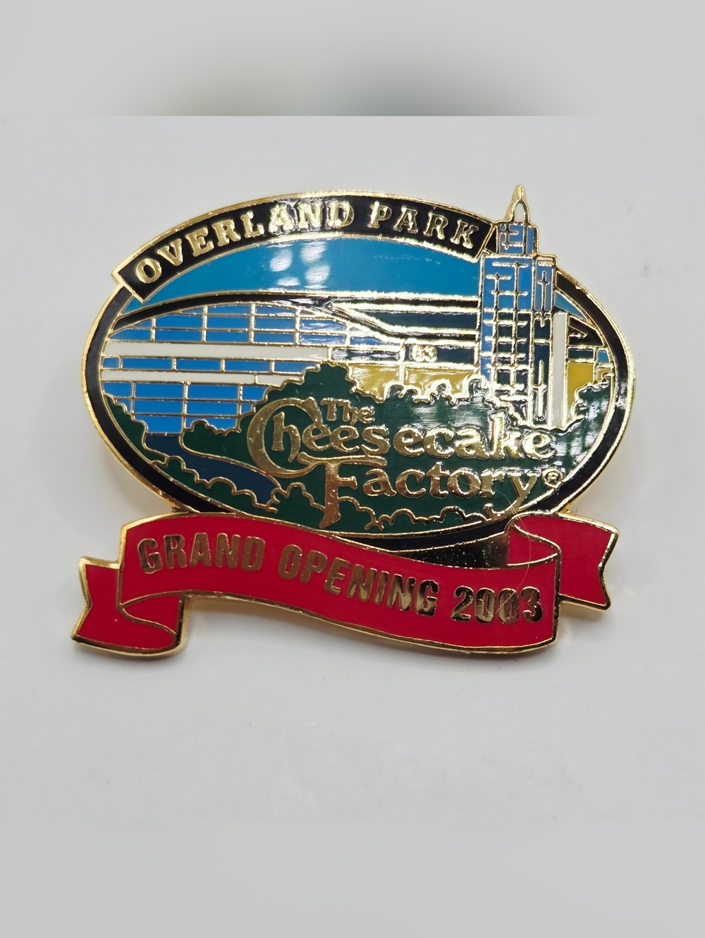 THE CHEESECAKE FACTORY PIN OVERLAND PARK GRAND OPENING 2003 RARE